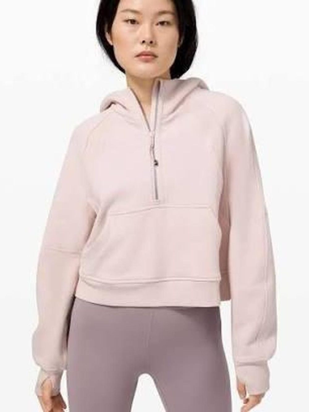lululemon athletica half zip scuba Soft Blush Half‑Zip Hoodie